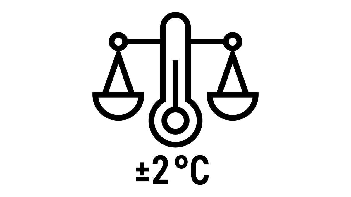 Температурна стабільність ±2 °C